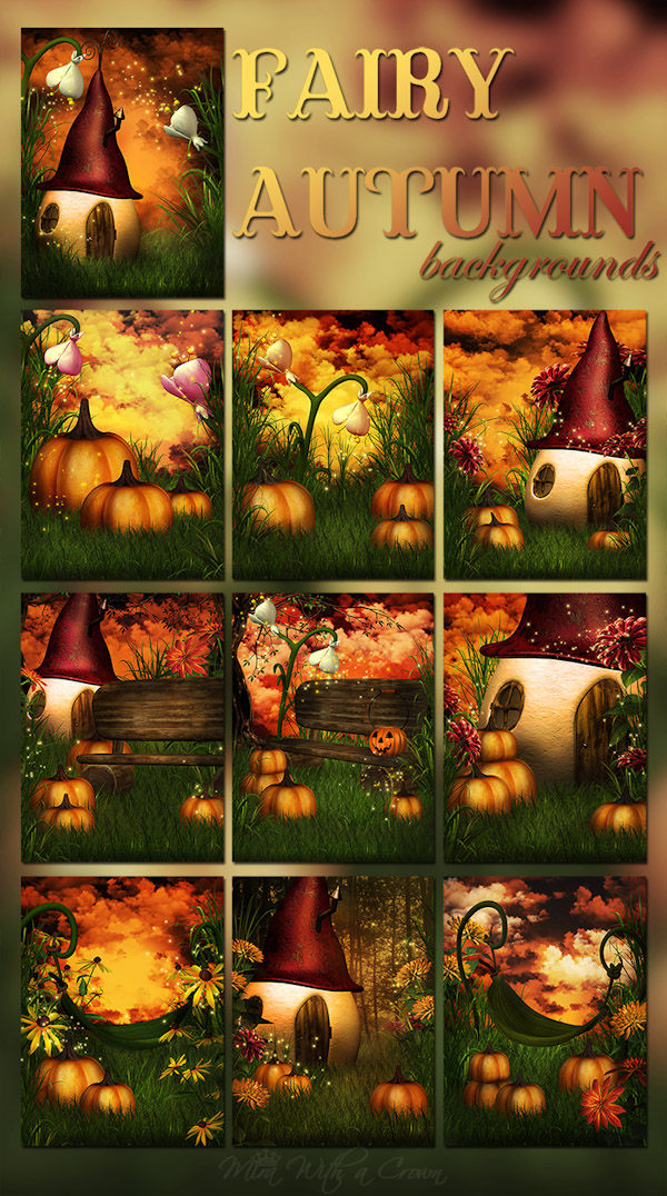 Fairy Autumn Backdrops